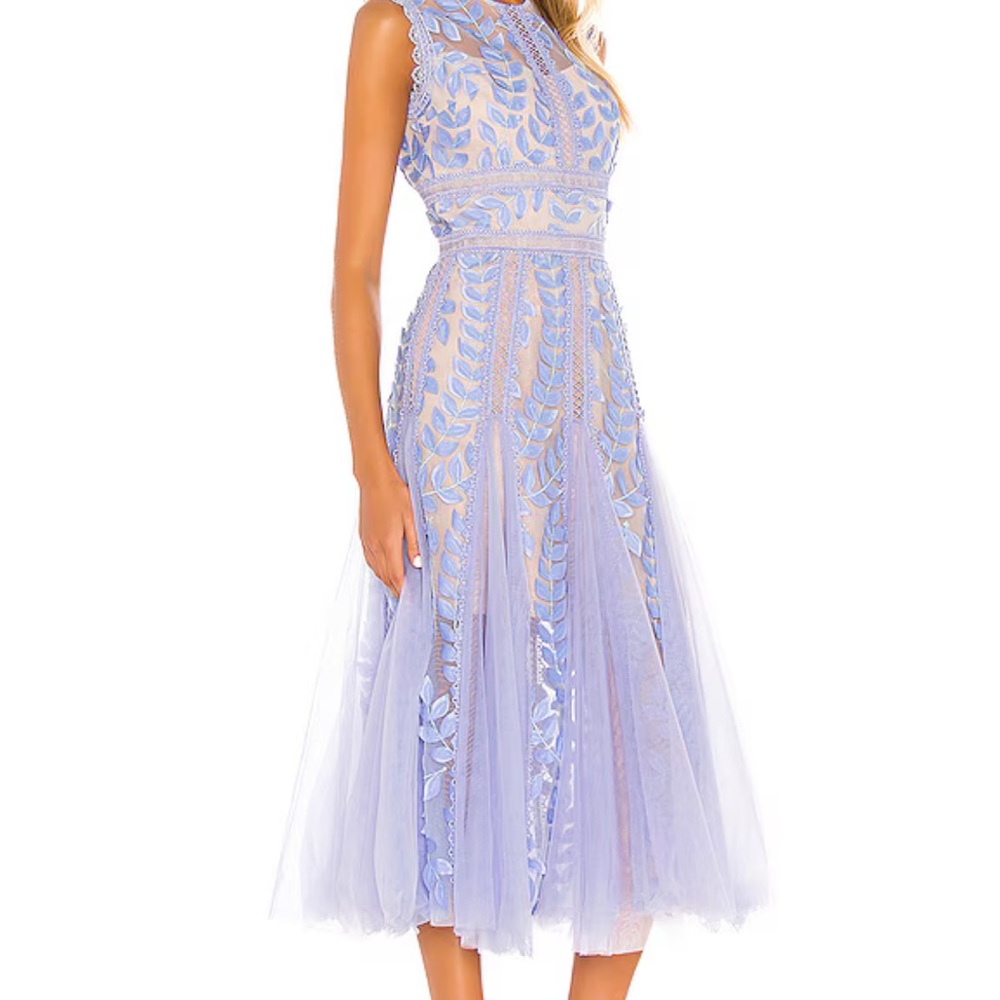 Bronx & Banco Violet flare midi dress in violet. Size 2 US/6 AUS. NEW WITH TAGS! - Picture 6 of 7